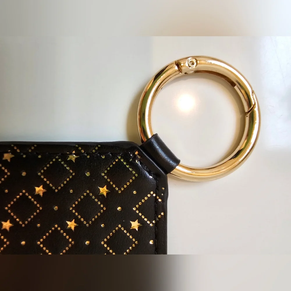 YSL Black and Gold Mirror Keycharm/Bag Charm